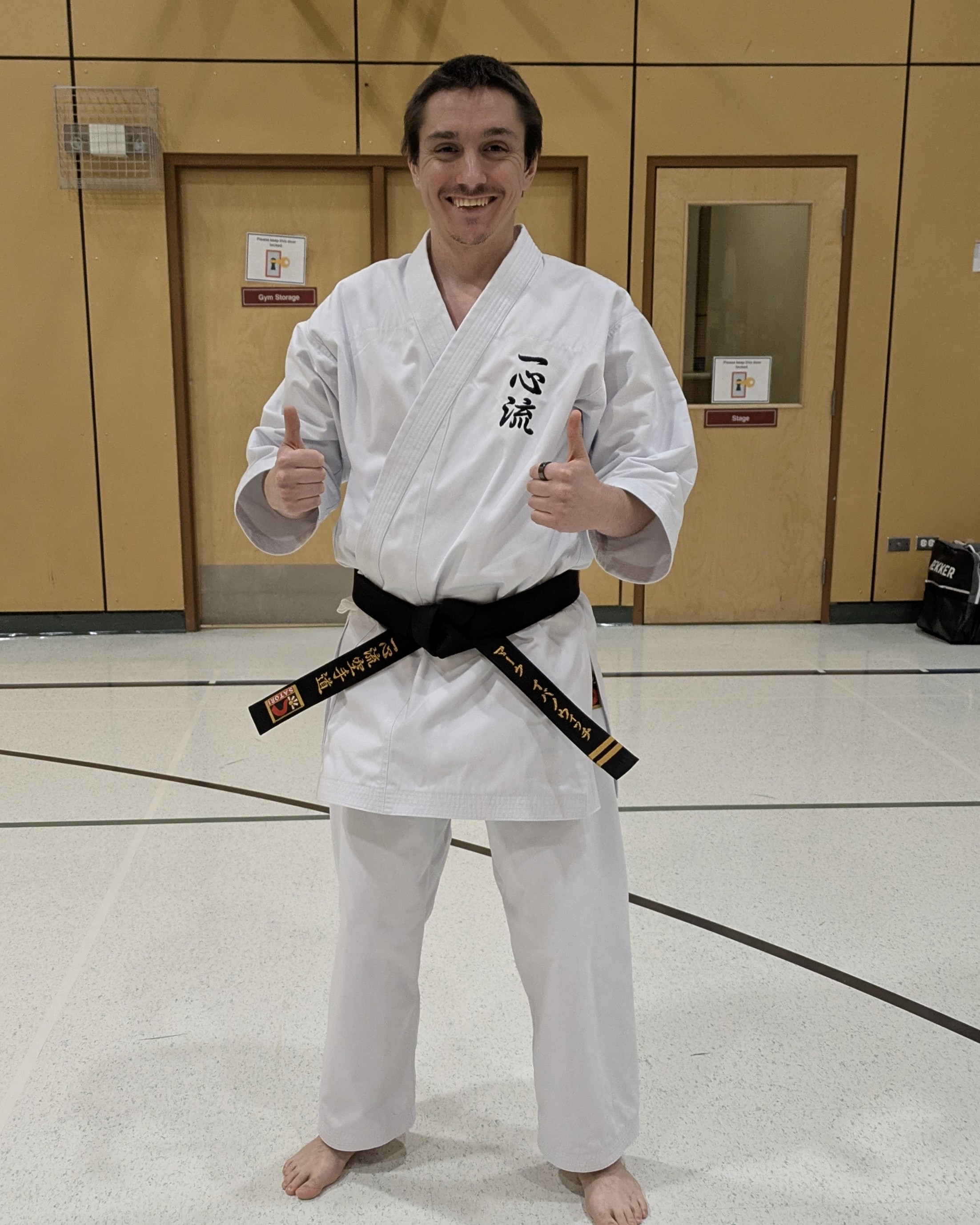 Mark in his newly tailored Gi